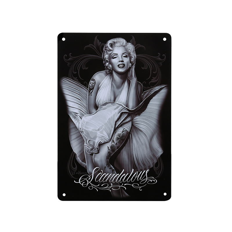 Folded Edge Embossed Custom Vintage Metal Tin Sign