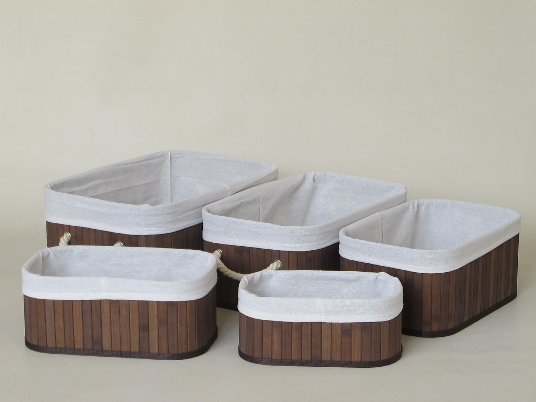 Bamboo Storage Basket and Laundry Hamper