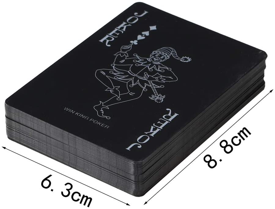 Black PVC Playing Cards