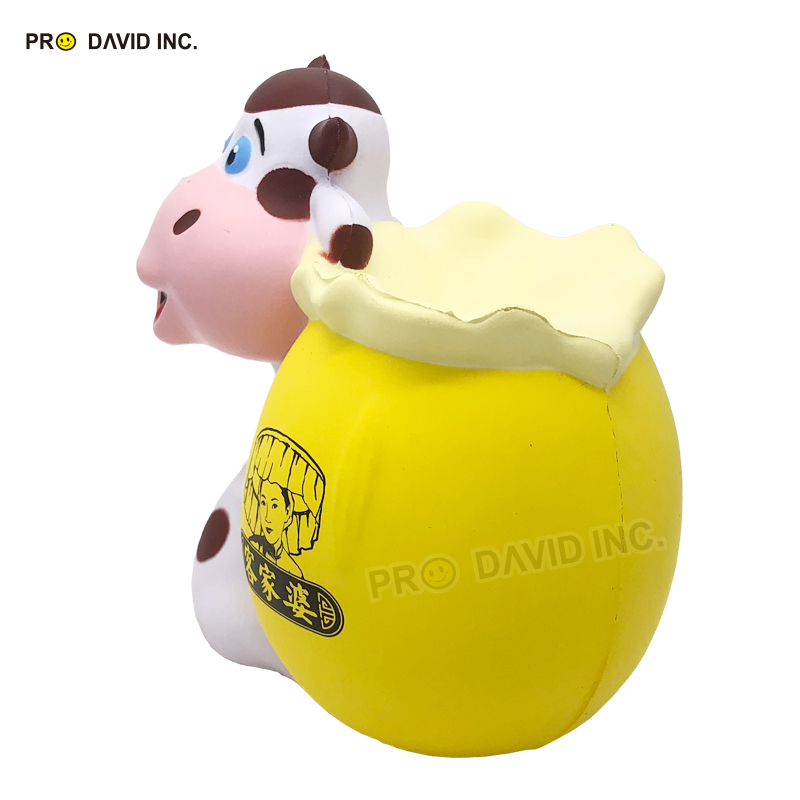 Squeezies Custom Cow Shape Toy