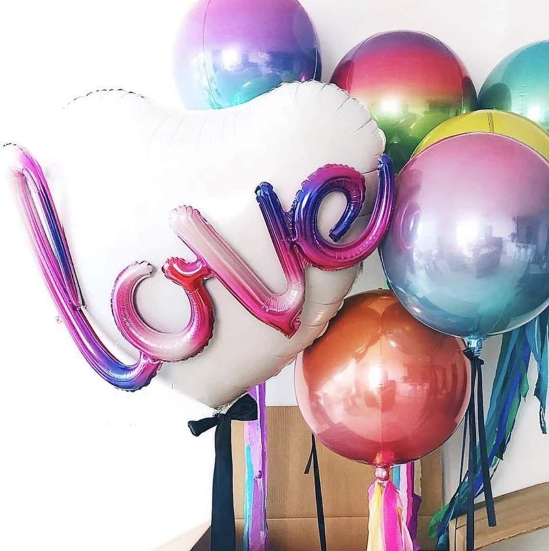 Gradient Color Metal Foil Balloon