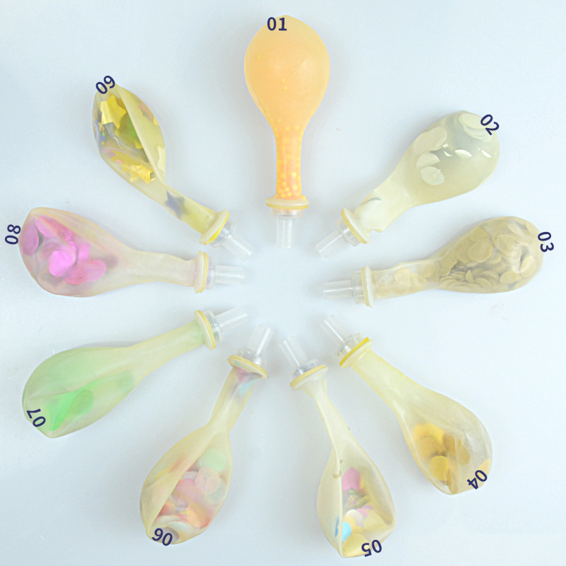 12 Inch Multicolor Confetti Latex Balloon