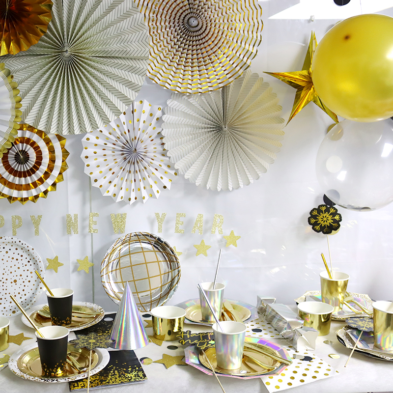 New Year Party Supplies Disposable Paper Cup 9oz