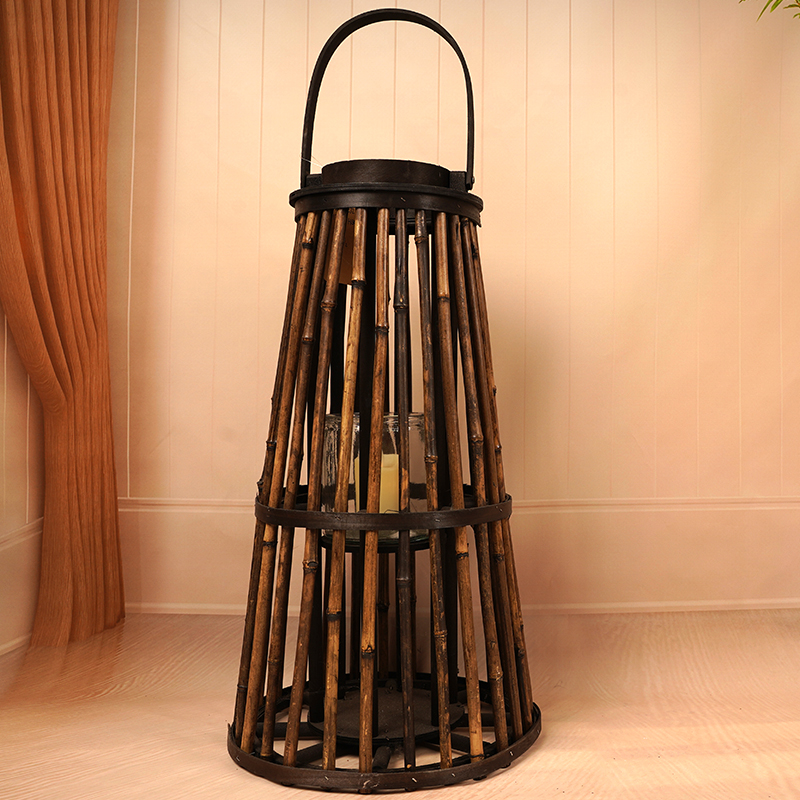 Decorative Wooden Candle Lantern for Holidays