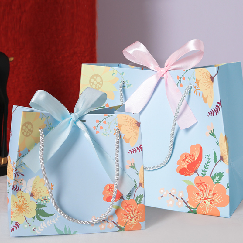 Custom Print Logo Jewelry Packaging Paper Shopping Bag