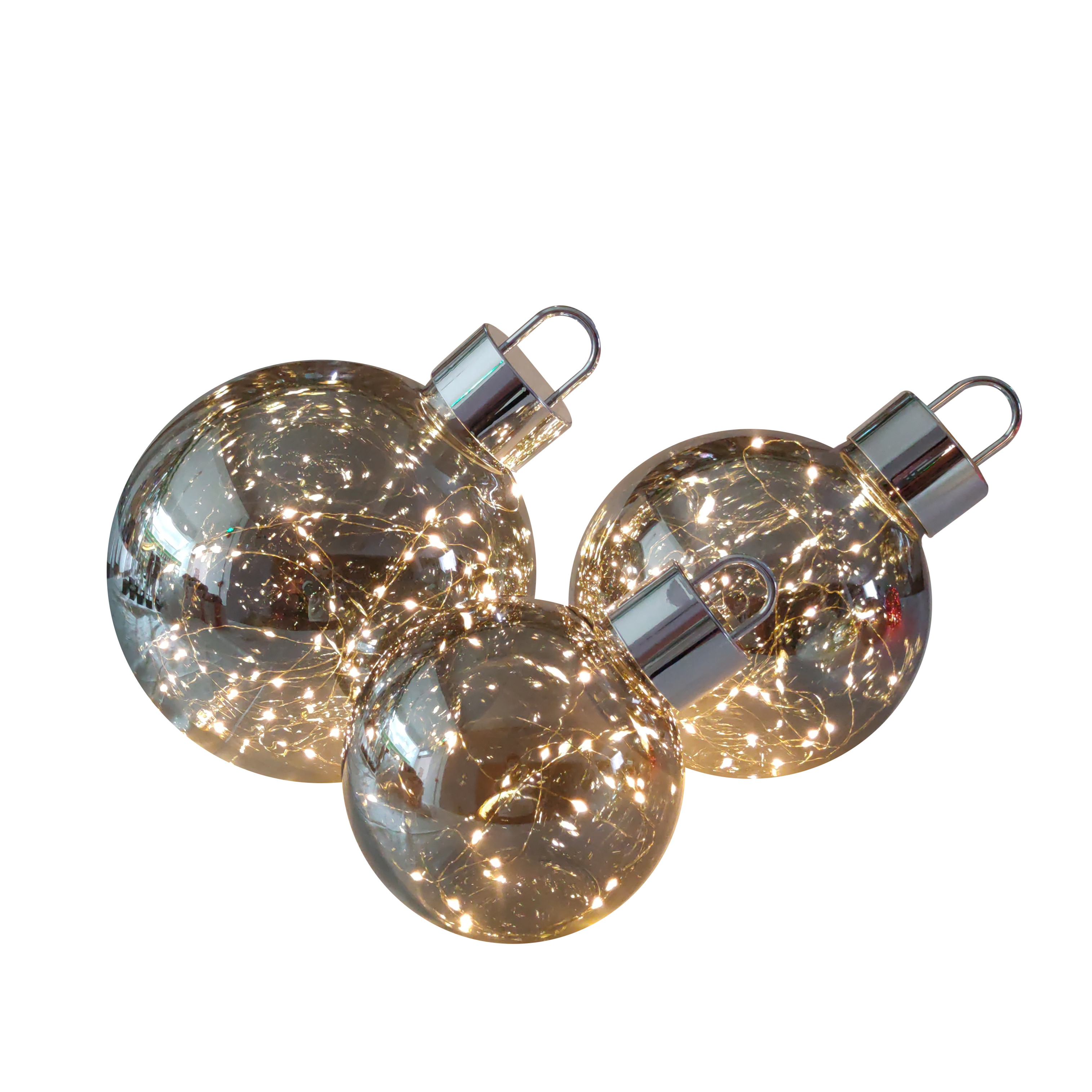 Giant LED Glass Christmas Ornament Ball