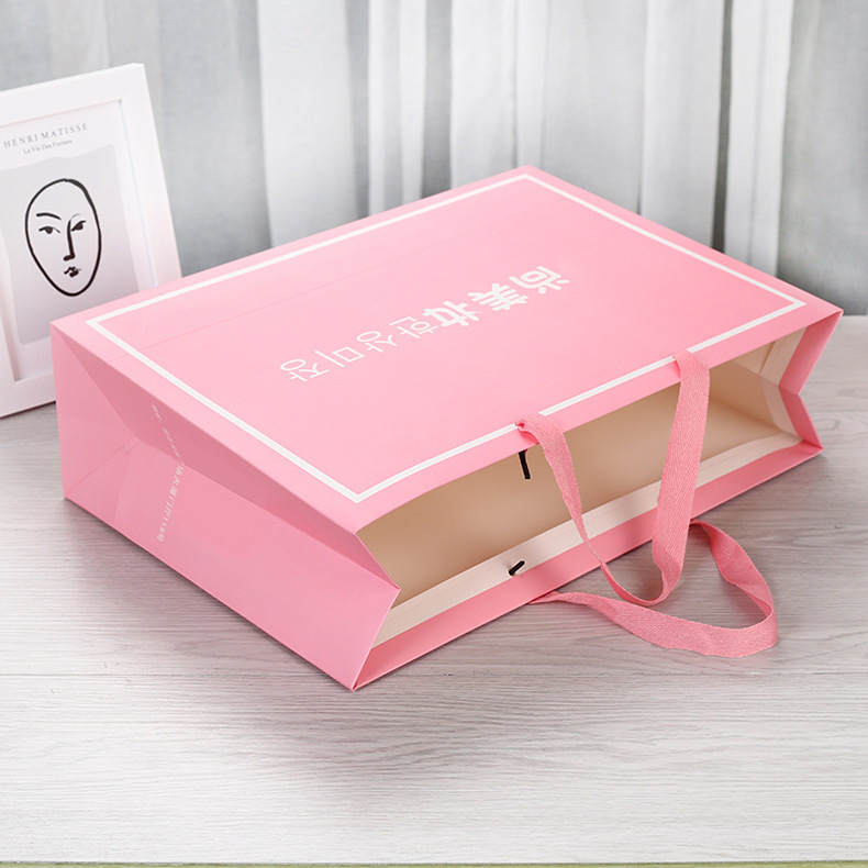 Custom Logo Printed Paper Gift Bag with Handle