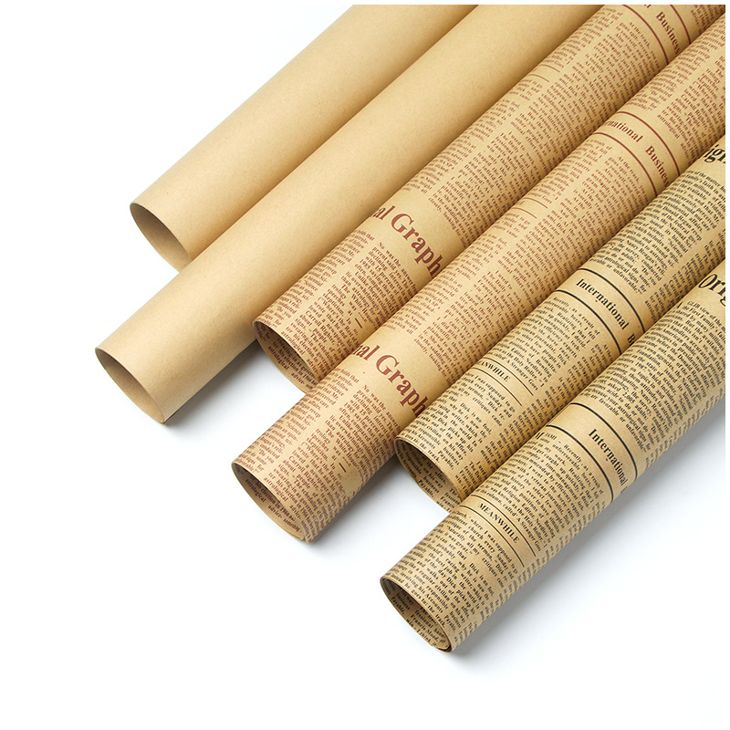 Custom Pattern Flower Kraft Paper Packaging