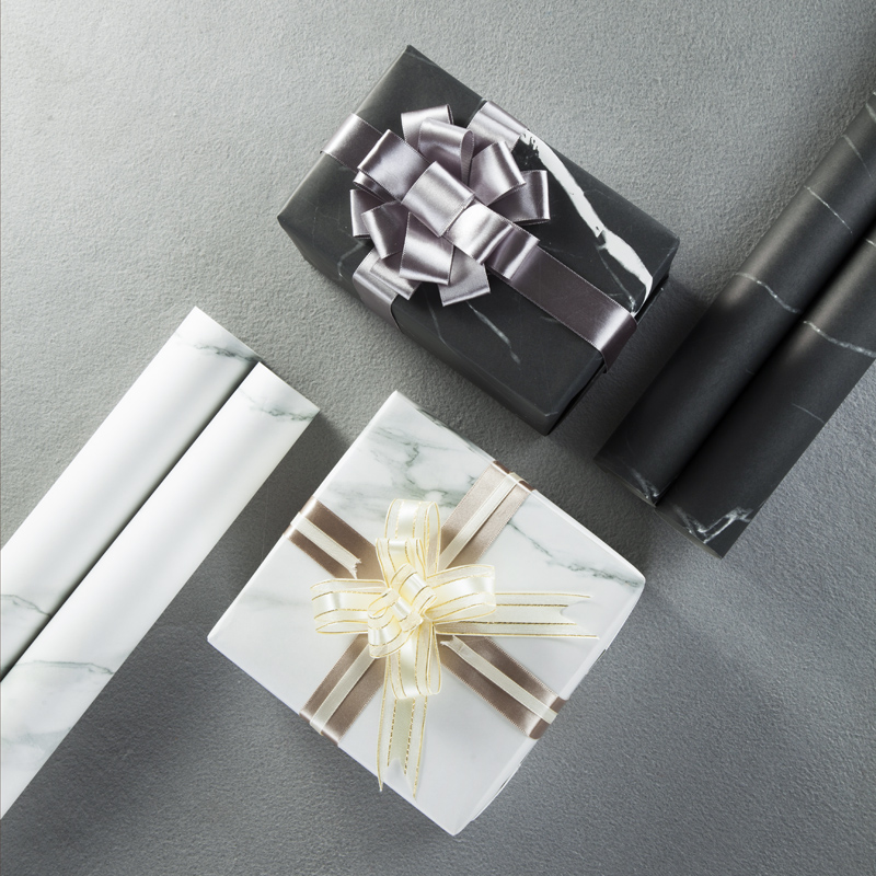 Luxury Marbling Pattern Flower Gift Wrapping Tissue Paper
