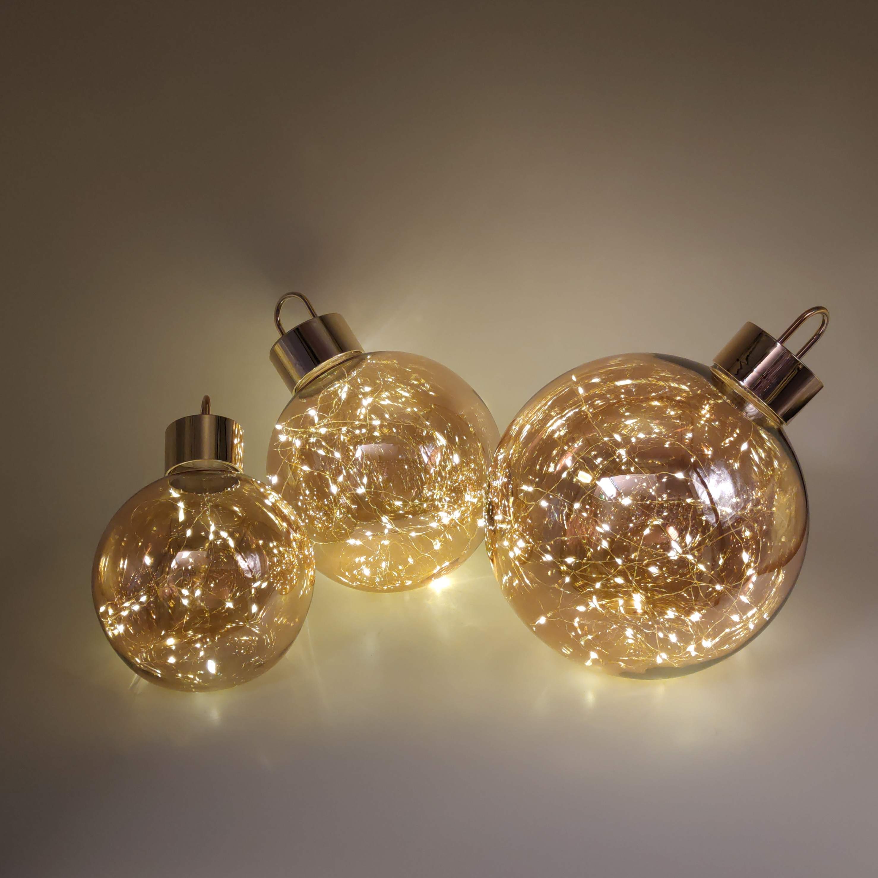 Inflatable Christmas Ball Set with LED Light
