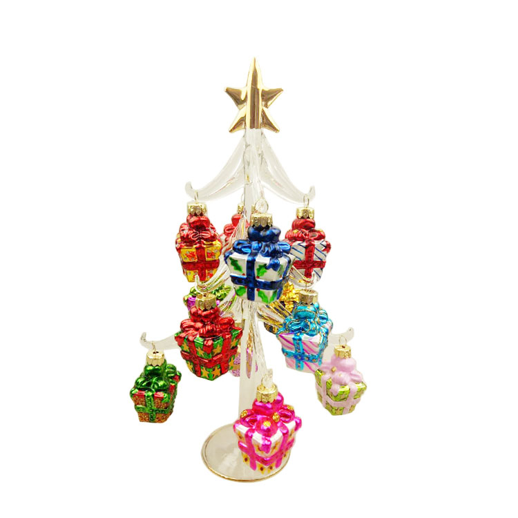 Christmas Glass Tree Hanging Ornament Decoration