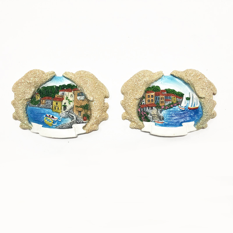 Sandy Dolphin Seaview Refrigerator Magnet