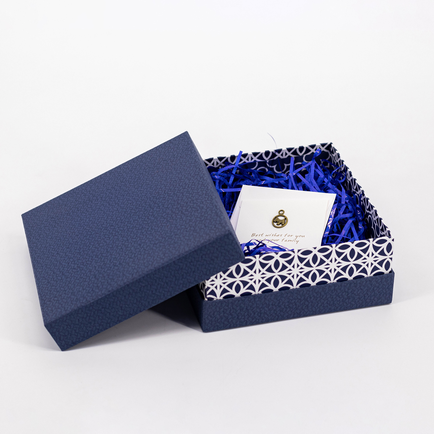Elegant Ring Jewelry Box with Lid and Tray Set