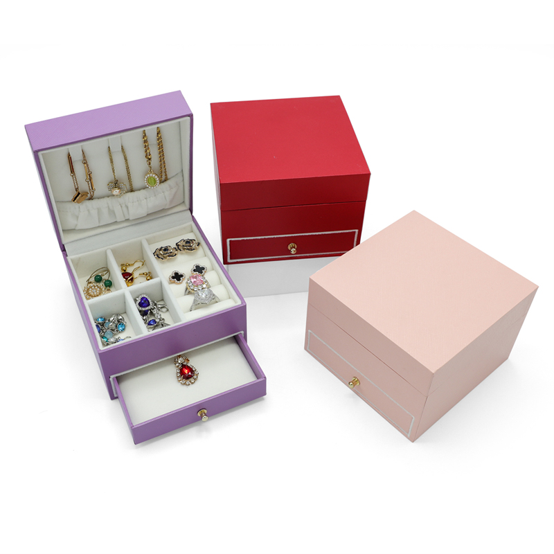 Modern Velvet Travel Jewelry Storage Box