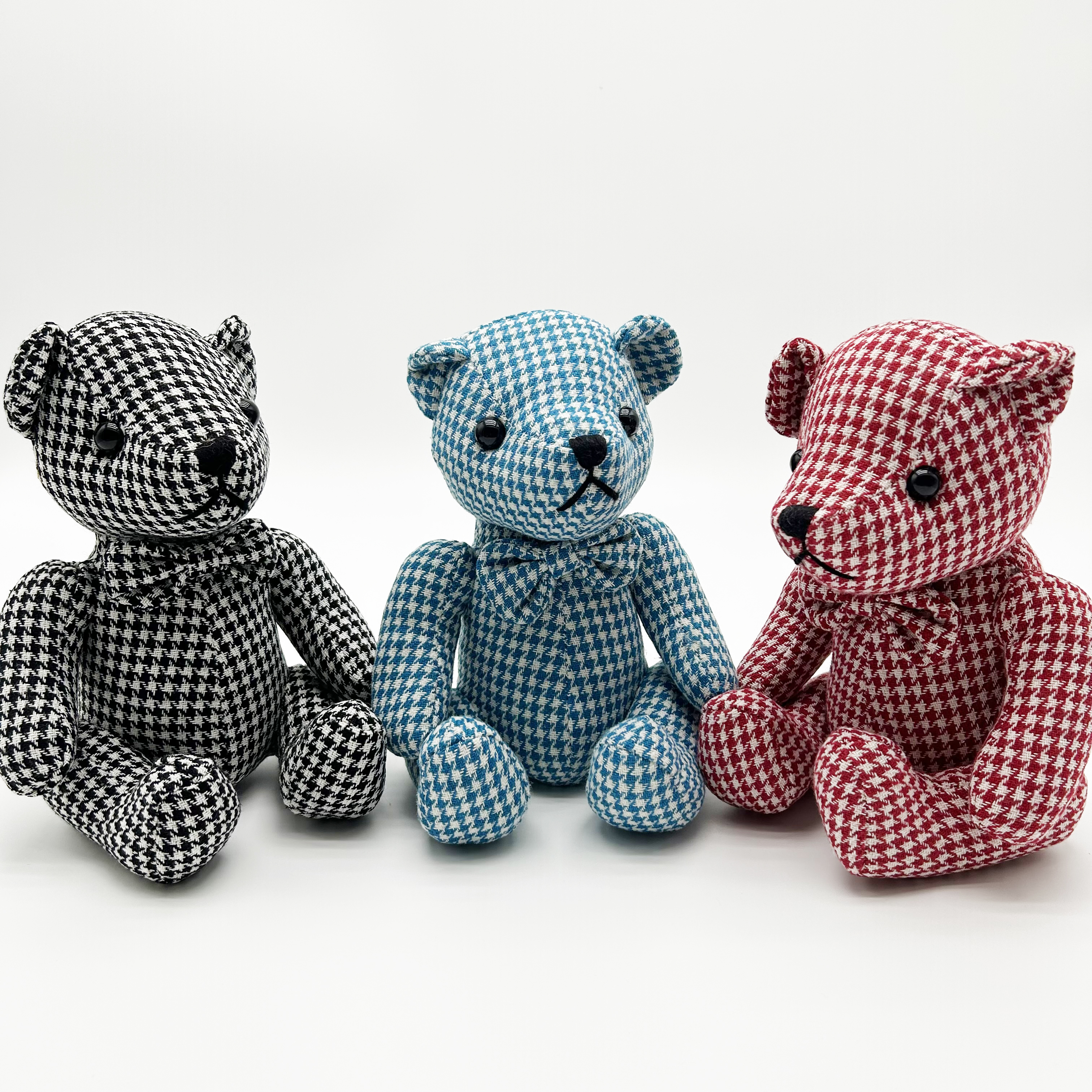 Three Plaid Bowtie Joint Bears
