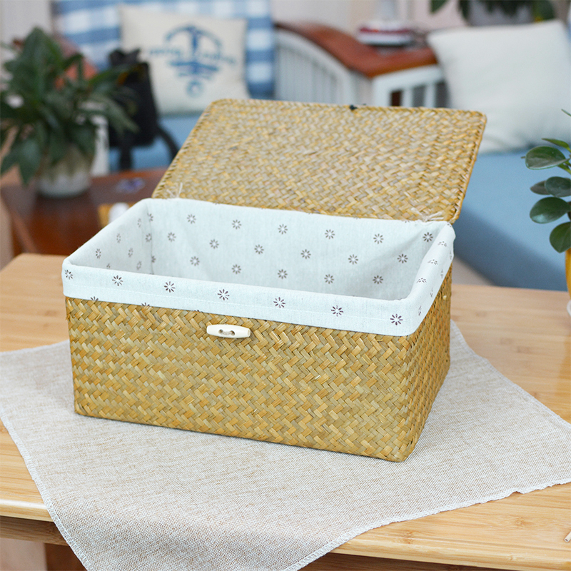 Kaida Handwoven Flat Cover Box