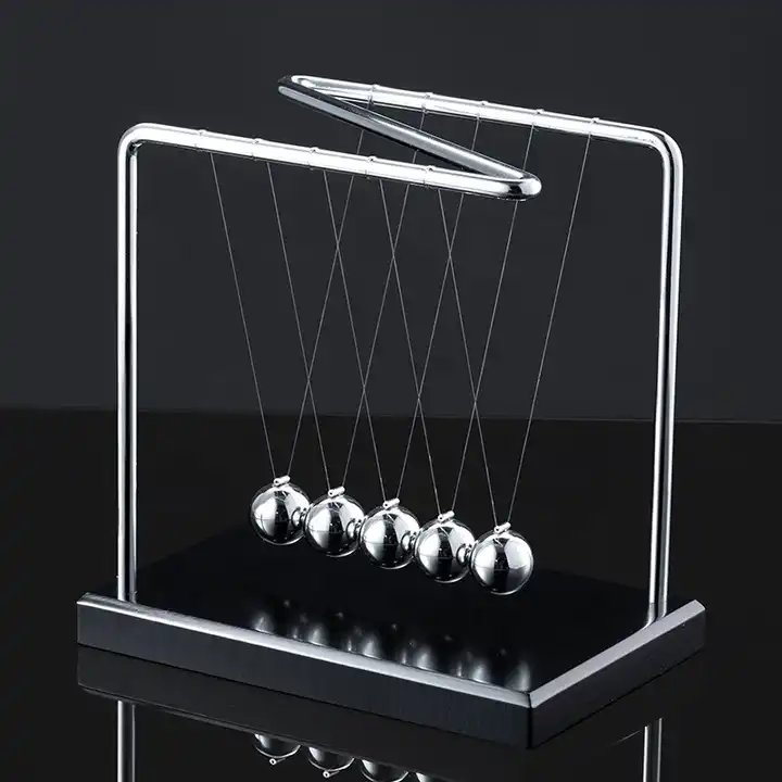 Newton's Cradle Desk Toy with Metal Pendulum Balls