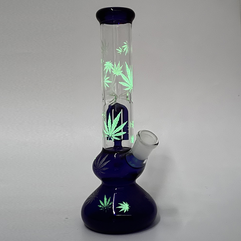Blue Glow-in-the-Dark Glass Hookah