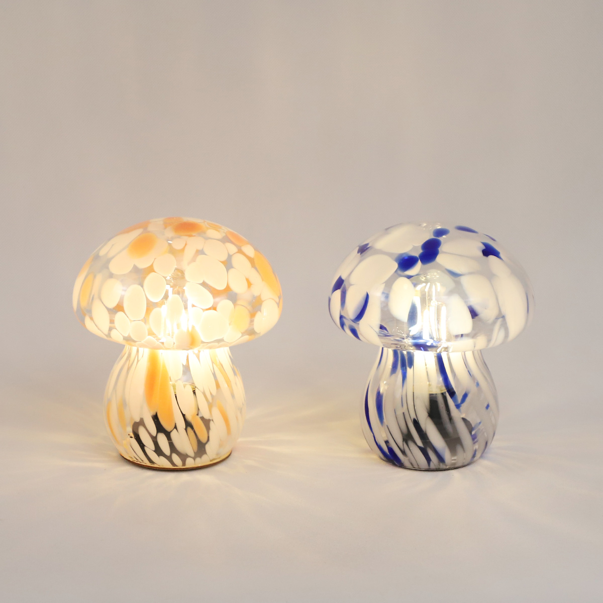 Easter Glass Mushroom LED Lamp