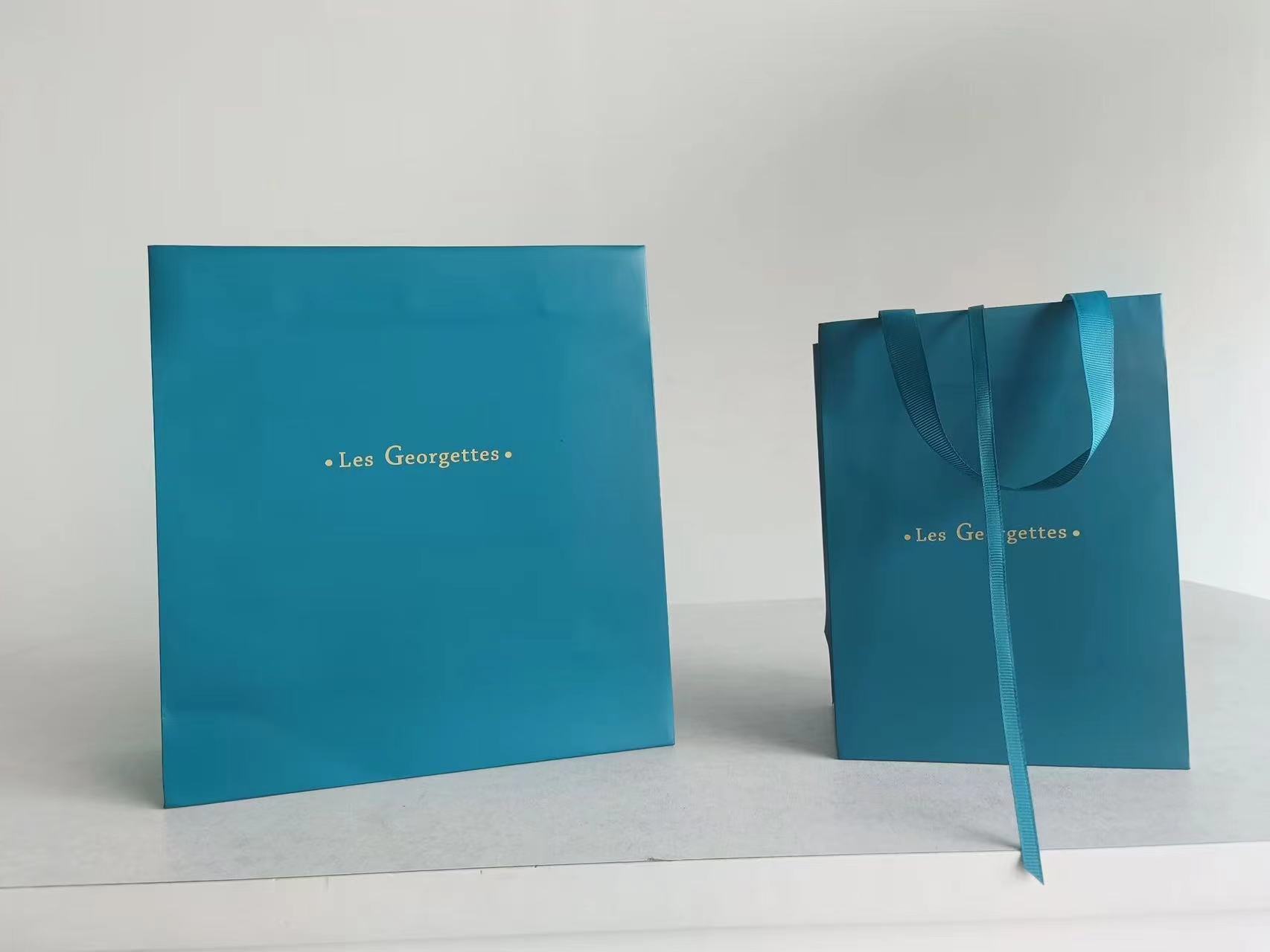 Square Jewelry Gift Box with Ribbon