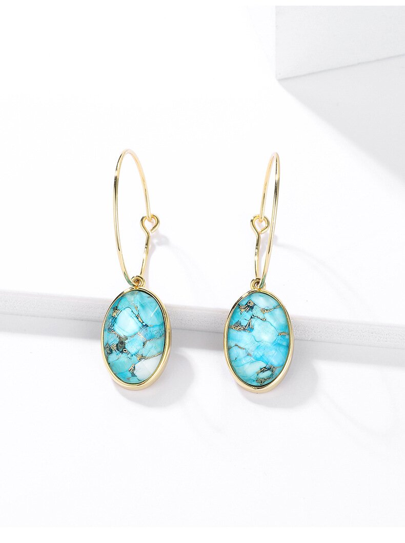 S925 Sterling Silver Bohemian Vintage Earrings