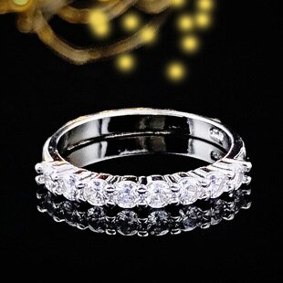 Plain Circle Pink Premium Combination Ring