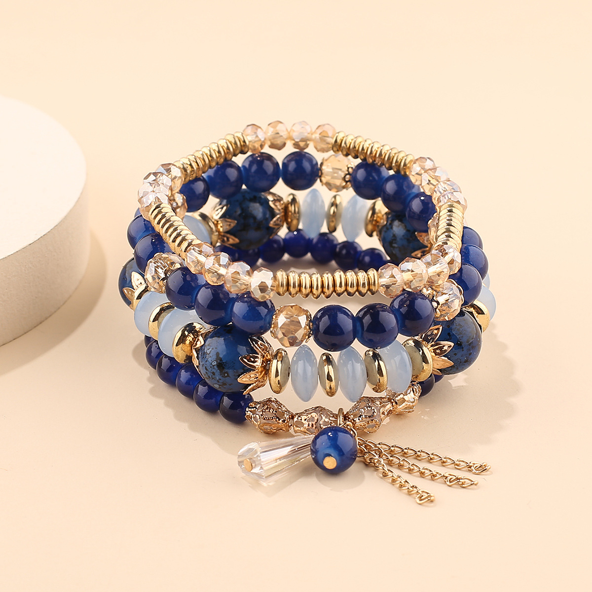 Tassel Multi-Layer Crystal Bracelet