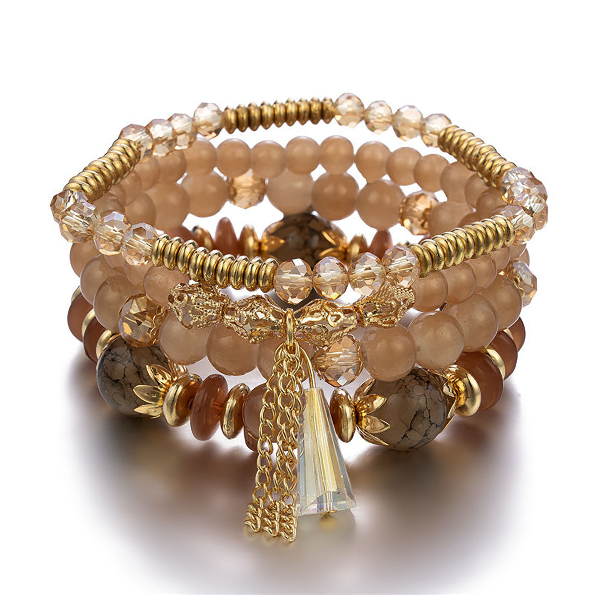 Tassel Multi-Layer Crystal Bracelet