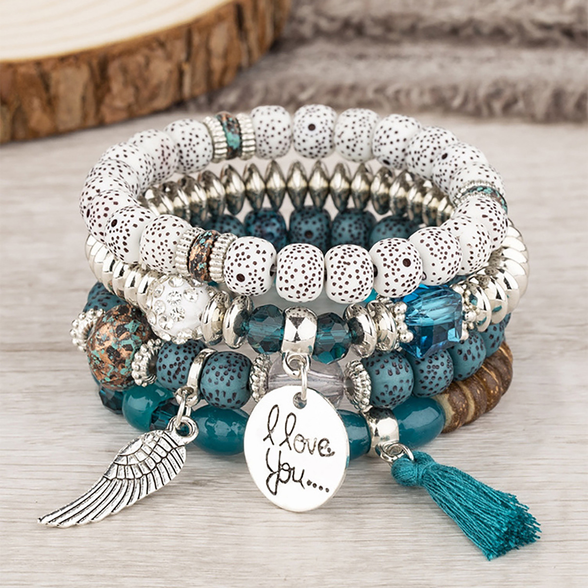 Women's Multi-Layer Tassel Bead Bracelet