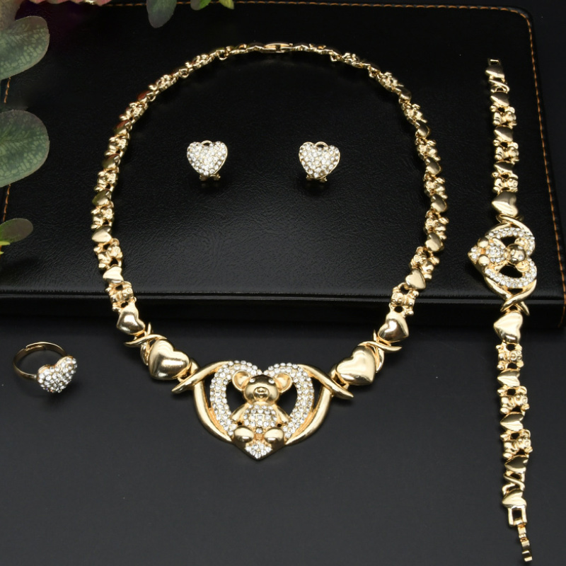 Middle Eastern Women's Bridal Jewelry Set Four Pieces