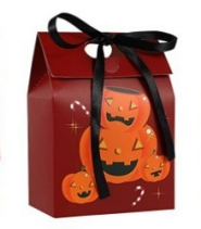 Halloween Candy Gift Box with Ribbon Bow