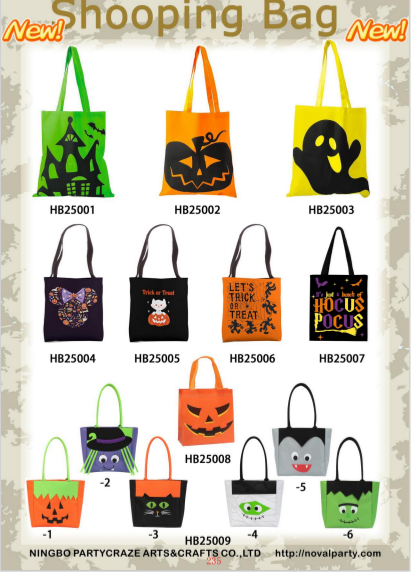 Halloween Trick or Treat Reusable Non-Woven Shopping Bags