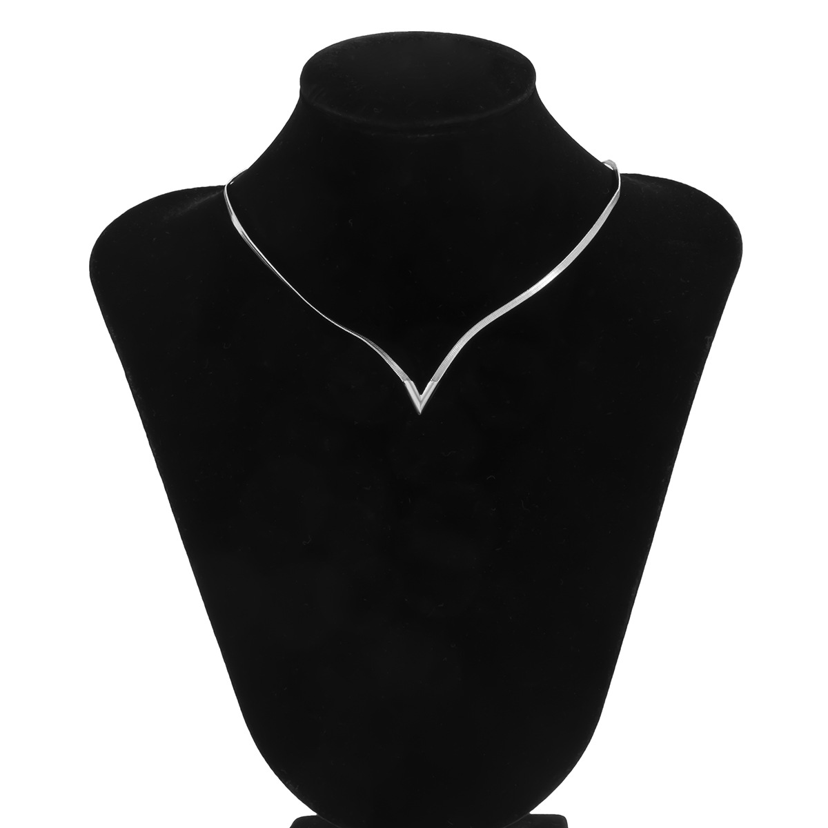 Men's V-Shaped Copper Snake Chain Necklace