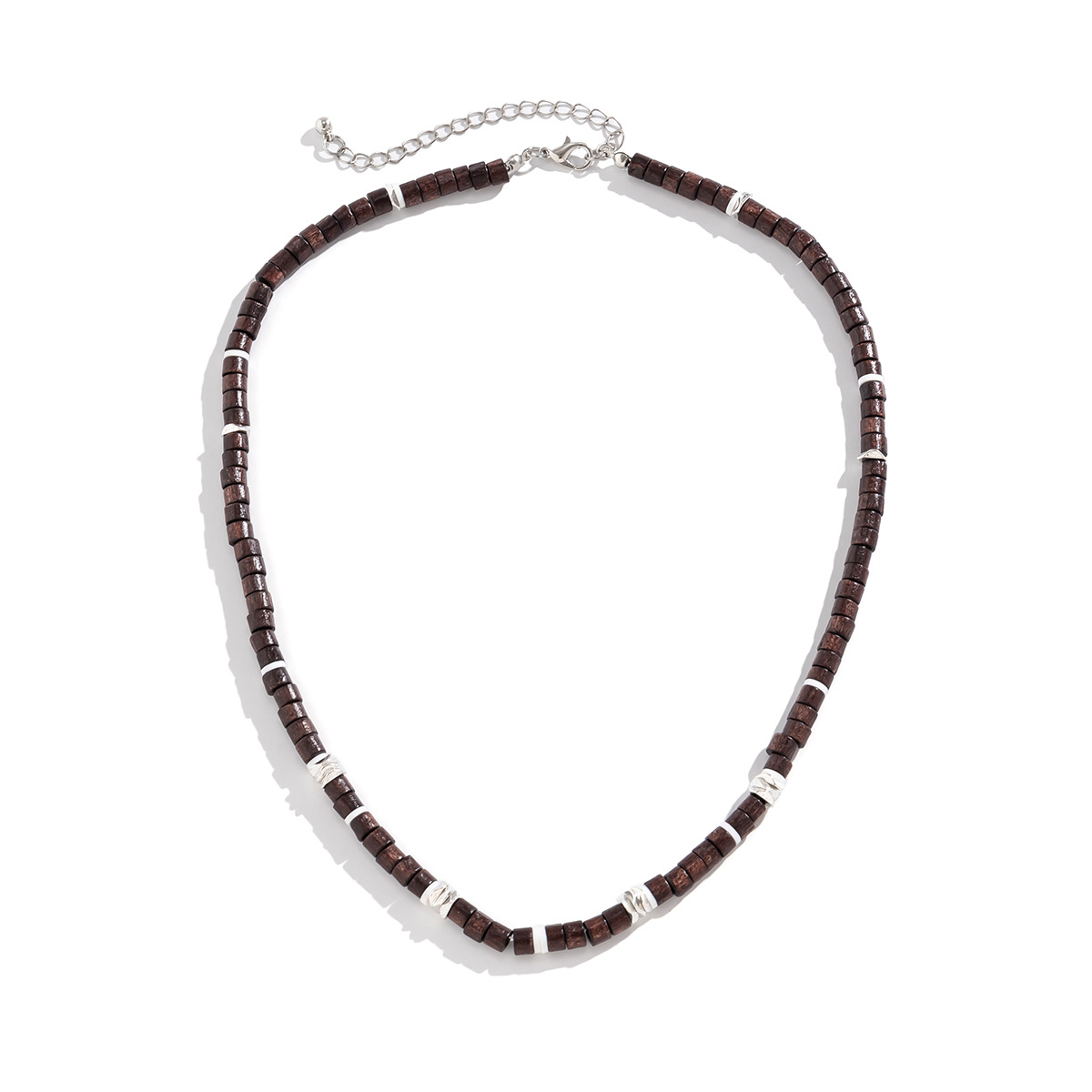 Wooden Bead Soft Ceramic Men's Collarbone Chain