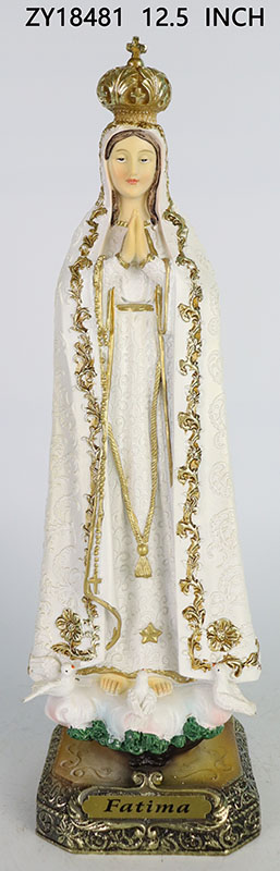 Fatima Resin Statue