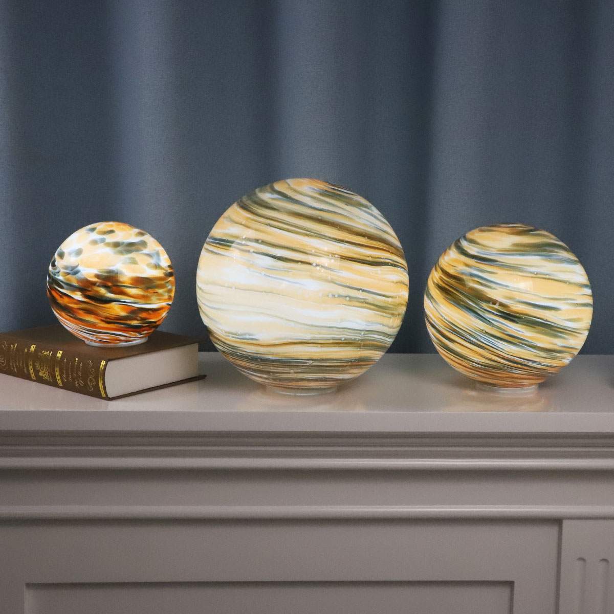 Ocean Glass LED Light Ball Battery-Operated