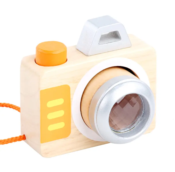 Cute Style Kids Wooden Camera Toy