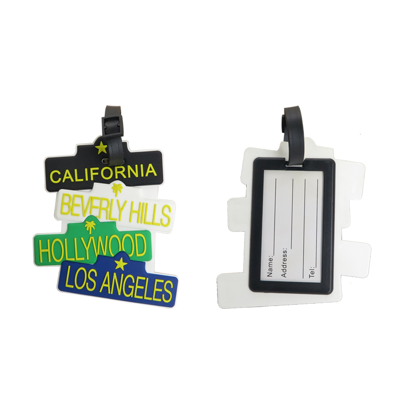Personalized 3D Logo Soft PVC Luggage Tags