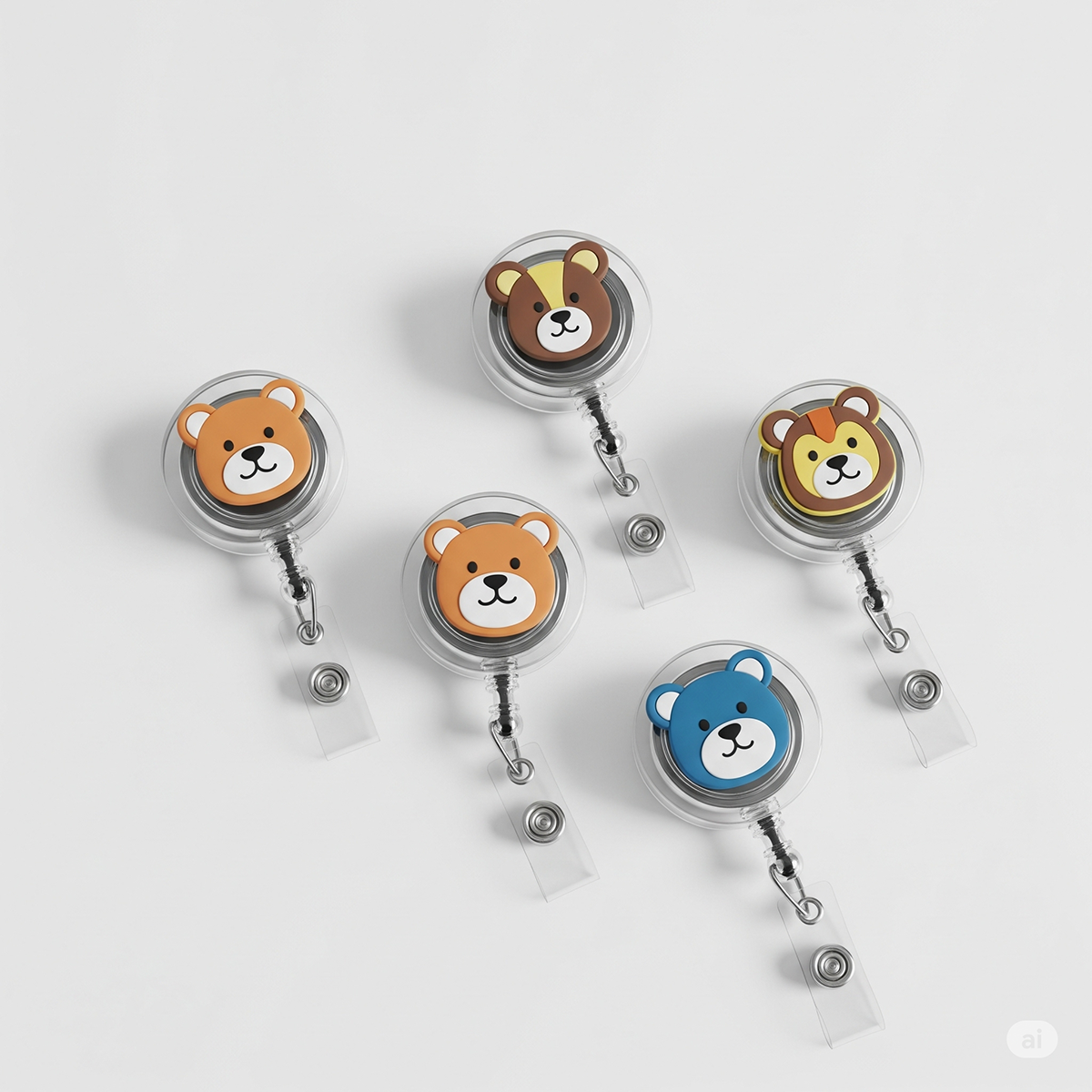 Metal Clip Card Holder Badge Reel Customized