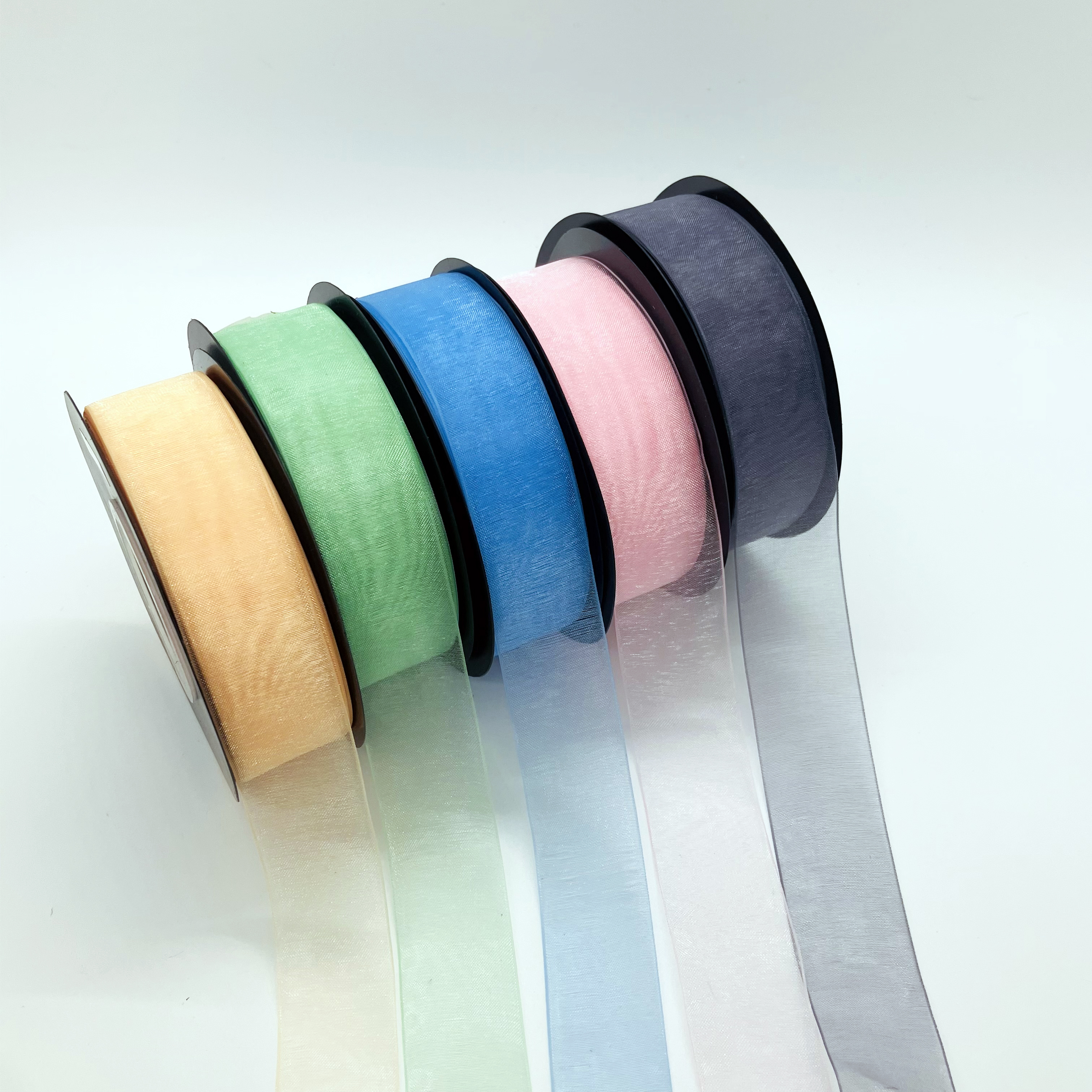 Custom Plain Color Chiffon Organza Gift Ribbons