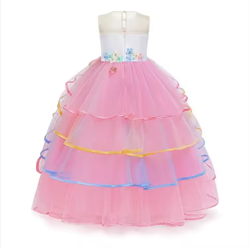 Elegant Girls Long Princess Dress