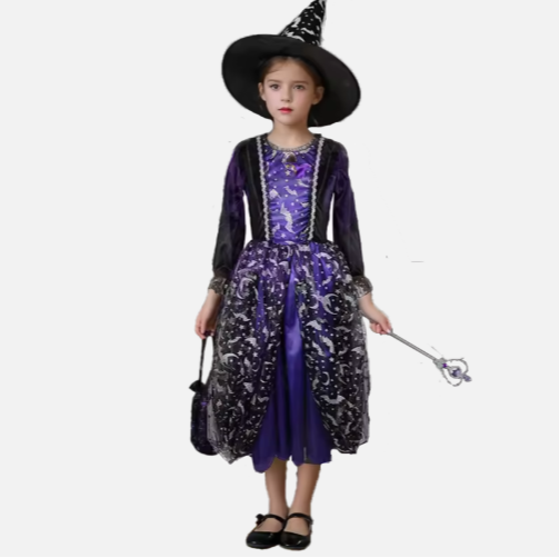 Halloween Witch Costume with Hat