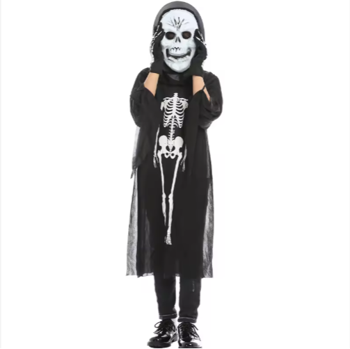 Halloween Ghost Costume Scary Mask for Children and Adults