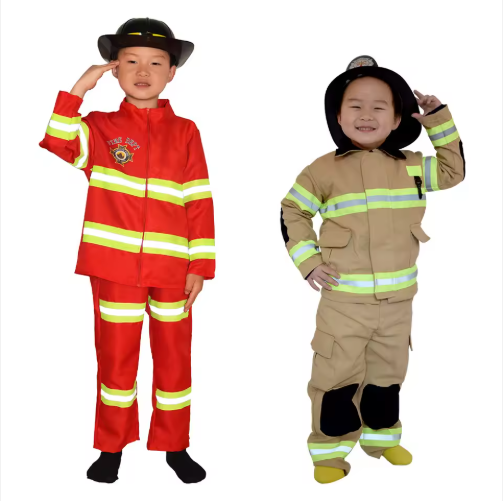 Children's Firefighter Role-Playing Costume Without Hat