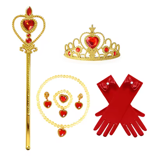 Princess Dress Up Set with Crown and Accessories