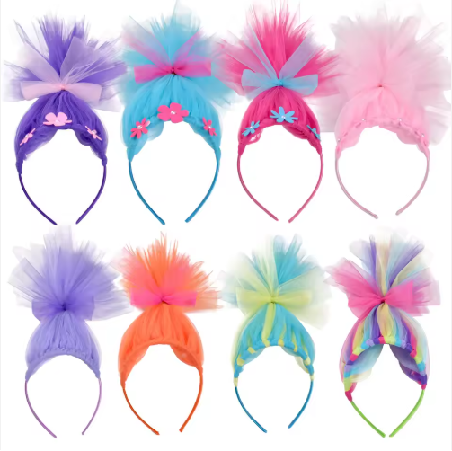 Magic Elf Headband Troll Doll Hair Halloween Costume Wig