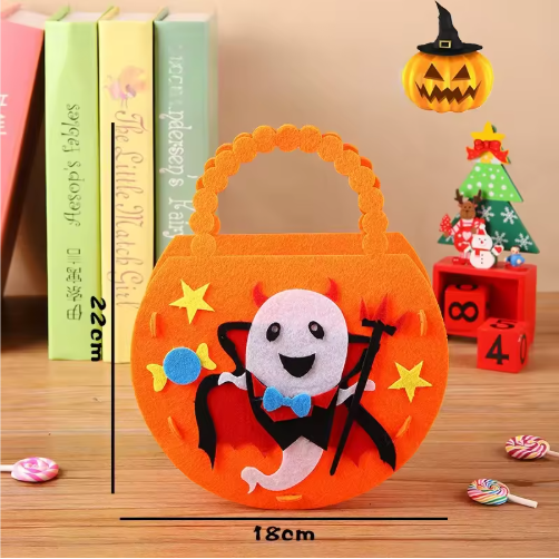 Halloween Pumpkin Witch Bat Ghost Candy Handbag