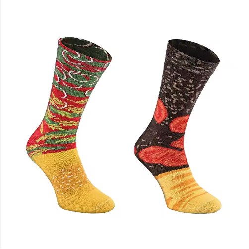 Hamburger Crew Cotton Socks Men Women Gift Box