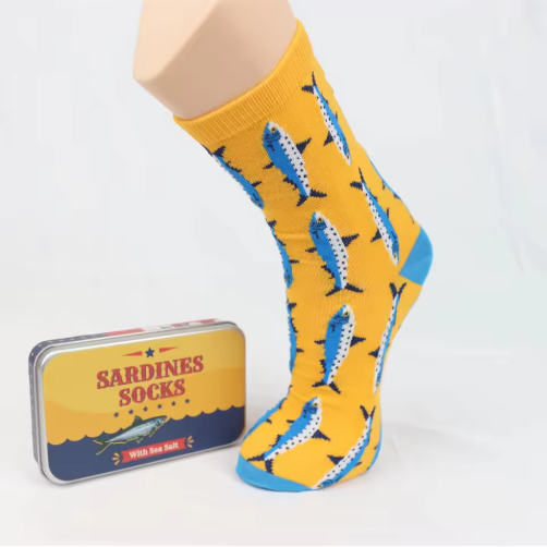 Funny Food Taco Hot Dog Socks in Box Packaging