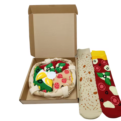 Jacquard Multi-Color Over-the-Calf Pattern Socks